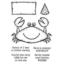 Woodware Clear Stamp 4"x6" - Mr Crab*