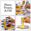 FolkArt Gallery Glass Pattern Set 3 pack Floral