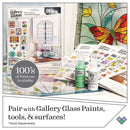 FolkArt Gallery Glass Pattern Set 3 pack Floral