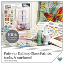 FolkArt Gallery Glass Pattern Set 3 pack Floral