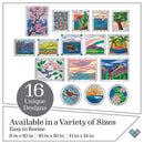 FolkArt Gallery Glass Pattern Set 3 pack Scenery