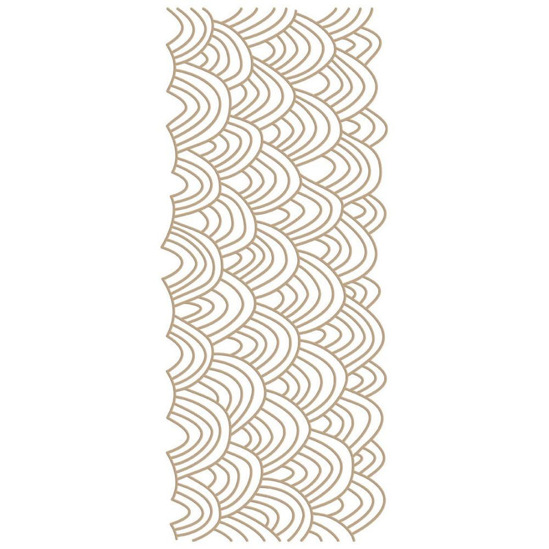 Spellbinders Glimmer Backgrounds Hot Foil Plate -  Hand Drawn Wave*