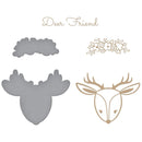 Spellbinders Glimmer Hot Foil Plate & Die By Becca Feeken - Deer Friend*