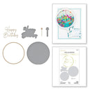 Spellbinders Glimmer Hot Foil Plate & Die Set Giant Party Balloon*