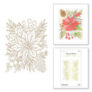 Spellbinders Glimmer Hot Foil Plate Full Bloom Poinsettia