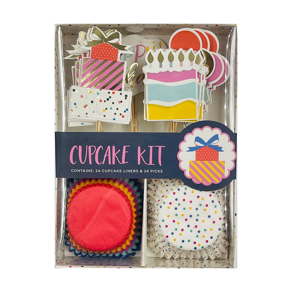 Poppy Crafts Happy Birthday Cupcake Kit 48pcs*
