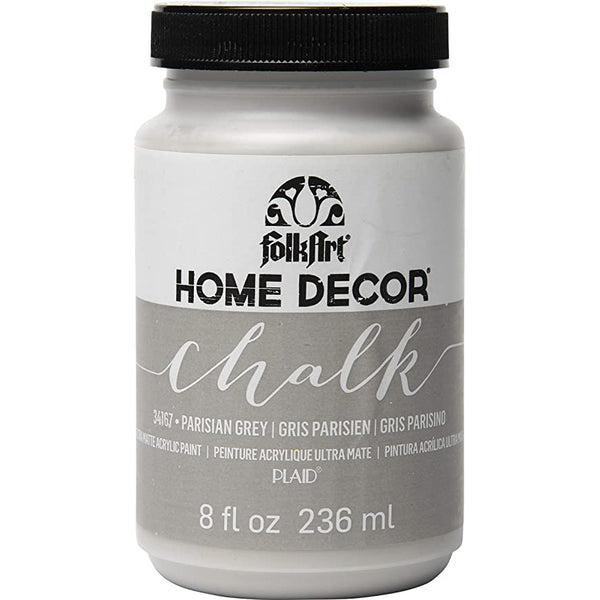 FolkArt Home Decor Chalk Paint 8oz - Parisian Gray*