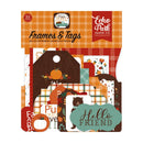 Echo Park Cardstock Ephemera 33/Pkg Frames & Tags, Happy Fall*