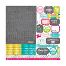 Echo Park - Here and Now Collection - 12 x 12 Cardstock Stickers - Alphabet*