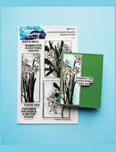 Simon Hurley create. Clear Stamps 6"X9" ( 15.2cm x 22.8cm) Framed Florals*