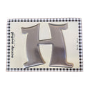 Pressed Petals - Letter H - Large - Silver*