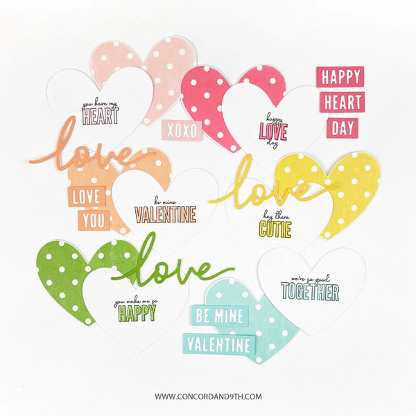 Concord & 9th Clear Stamps 4"X8" - Happy Heart*