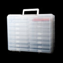 Universal Crafts Large Craft Storage Box - 4" x 6" Case 16pc - Clear