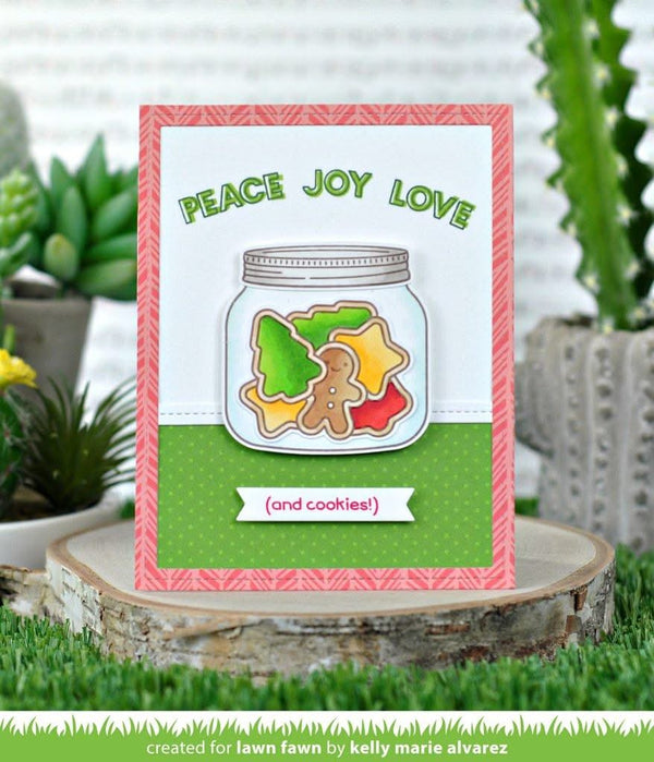 Lawn Cuts - Custom Craft Die - How You Bean? Christmas Cookie Add-On*