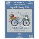 Imaginating Counted Cross Stitch Kit 7"X6.4" Snowmen Inc.*