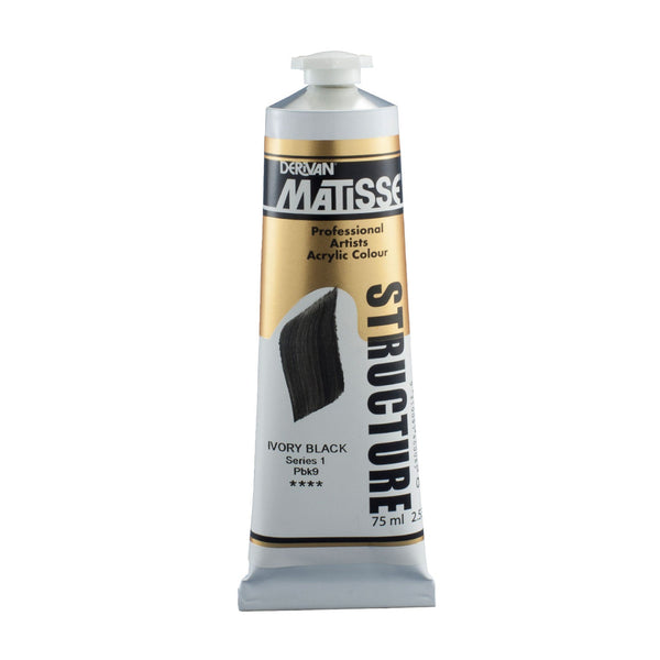 Matisse Structure Paint 75mL - Ivory Black