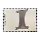 Pressed Petals - Letter I - Large - Silver*