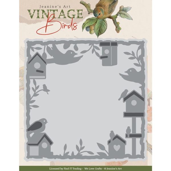 Find It Trading Jeanine's Art Die Birdhouse Frame, Vintage Birds