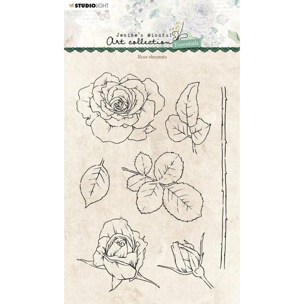 Studio Light Essentials Clear Stamps Nr. 138, Rose Elements