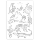 Stamperia Soft Maxi Mold A5 - Animals, Amazonia*