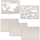 Ciao Bella Album Binding Art Shaped & Carved Pages 5 pack - Baby Treasure, 8.625"X6.25"*