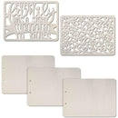Ciao Bella Album Binding Art Shaped & Carved Pages 5 pack - Every Family Has A Story, 8.625"X6.25"*