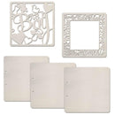 Ciao Bella Album Binding Art Shaped & Carved Pages 5 pack - It's A Boy, 8.625"X8.625"*