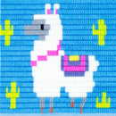 Lion Brand Paint-By-Stitches Kit 8"X8" - Llama*