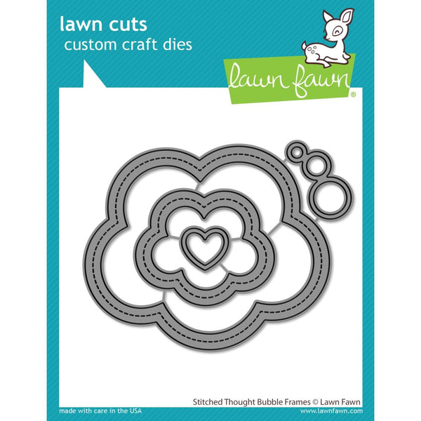 Lawn Cuts Custom Craft Die Stitched - Thought Bubble Frames*