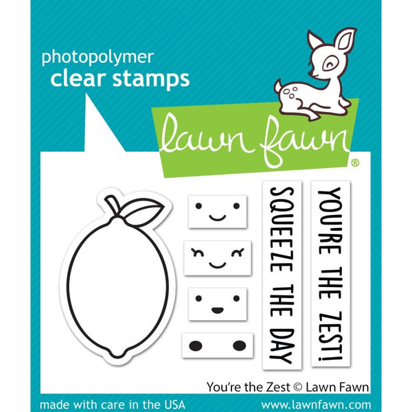 Lawn Fawn Clear Stamps 3"X2" (7.5cm x 5cm) You're The Zest