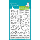 Lawn Fawn Clear Stamps 4"X6" (10.16cm x 15.24cm) - Elephant Parade*