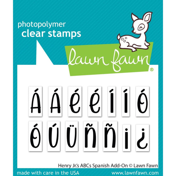 Lawn Fawn Clear Stamps 3"X2" - Henry Jr.'s ABC's Spanish Add-On