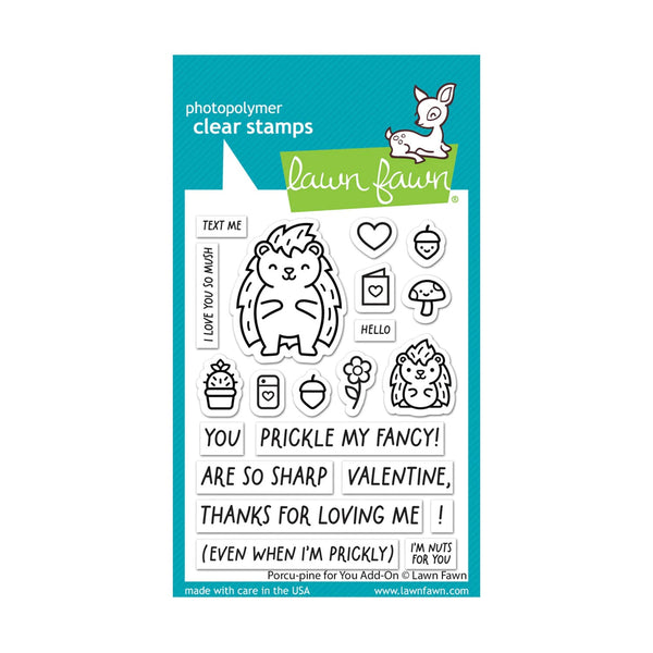 Lawn Fawn Clear Stamp Set - Porcu-Pine For You Add-On*