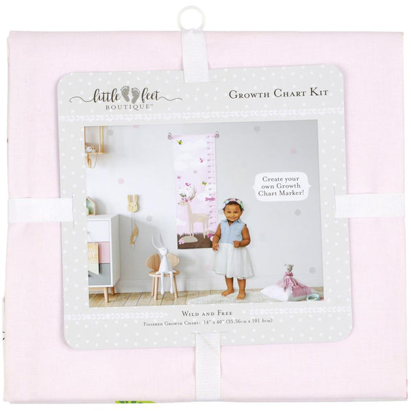 Fabric Editions Little Feet Boutique Growth Chart Kit  - Wild And Free