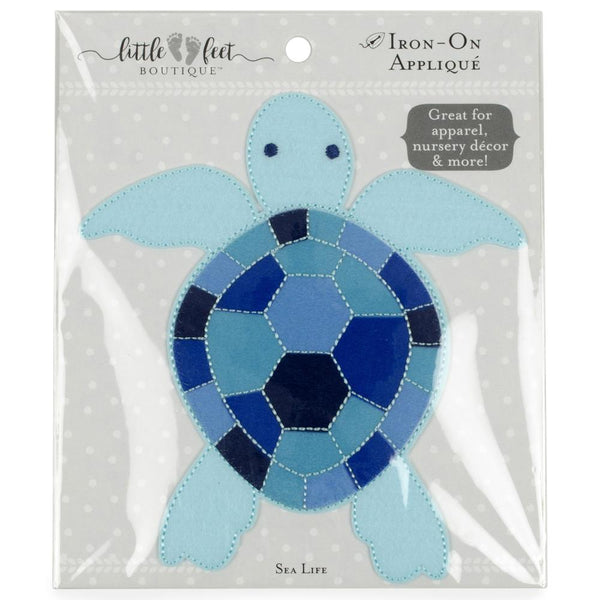 Fabric Editions Little Feet Boutique Iron-On Applique - Sea Life - Turtle*