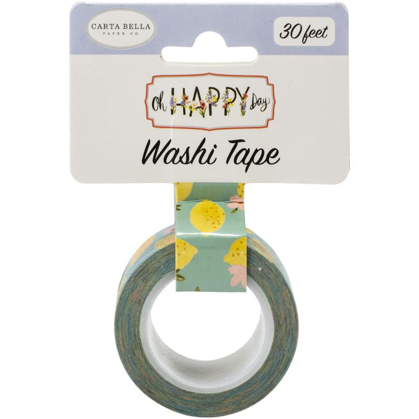 Carta Bella Oh Happy Day Spring Washi Tape 30' Sweet Lemons, Oh Happy Day Spring*
