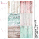 Dress My Craft Transfer Me Sheet A4 - Wooden Tiles