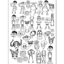 Dress My Craft Transfer Me Sheet A4 Alien Characters*