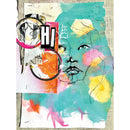Dina Wakley Media Transparencies 8.5"X10.75" 6 pack Abstract Portraits Set 2