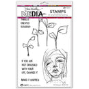 Dina Wakley Media Cling Stamps 6"x 9" - Be Obsessed*