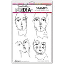 Dina Wakley Media Cling Stamps 6"x 9" - Church Doodles*