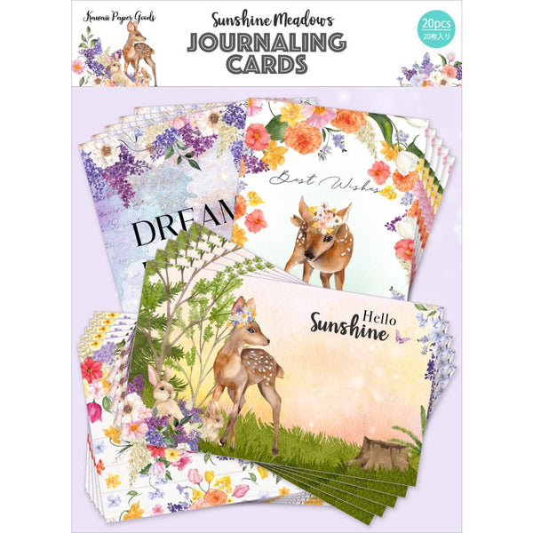 Memory Place Sunshine Meadows Journal Card Pack - 20/Pk 4 Designs/5 Each*