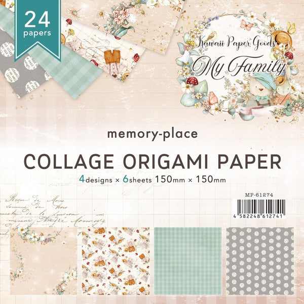 Memory Place Collage Origami Papers 5.9"X5.9" 24 pack  My Family*