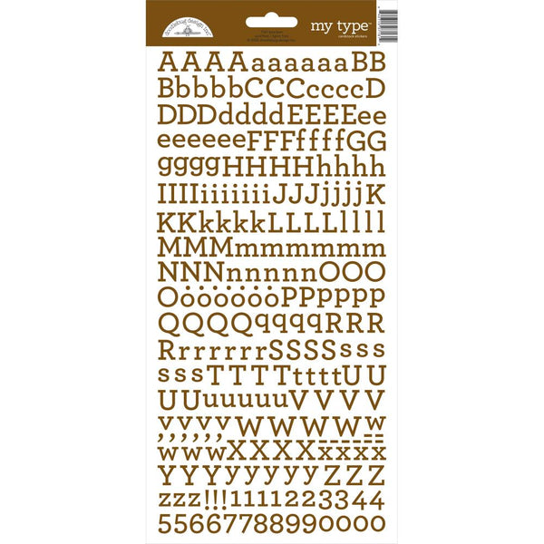 Doodlebug My Type Cardstock Stickers 6in x 13in  - Bon Bon