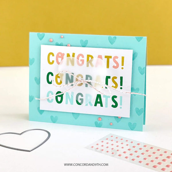 Concord & 9th Clear Stamps 6"X6" - Make Some Noise*