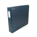 Universal Crafts Classic Leather 12"x12" Three Ring Album - Navy