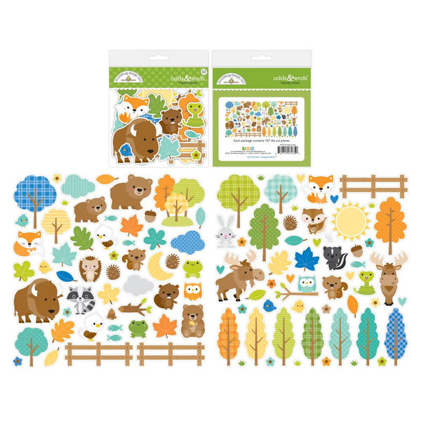 Doodlebug Odds & Ends Bits & Pieces Die-Cuts - Friendly Forest*