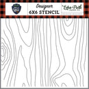 Echo Park Stencil 6"x 6" - Tree Bark*