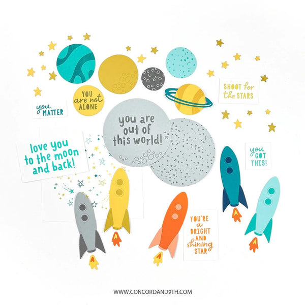 Concord & 9th Clear Stamps 4"X8" - Out Of This World*