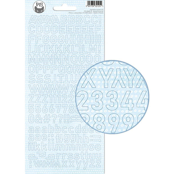 P13 Baby Joy - Alphabet Cardstock Stickers Two - 4in x 9in*